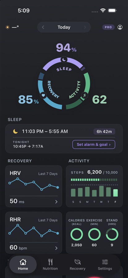 Refresh dashboard on iPhone